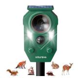Solar Ultrasonic Animal Repellent Outdoor, Deer Re