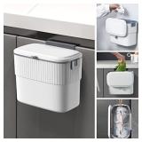 ELPHECO Kitchen Compost Bin with Lid 1.8 Gallon Ha