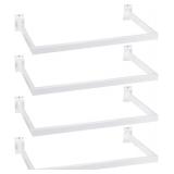 Unittype 4 Pcs U Shaped Hangrail for Slatwall 24 I