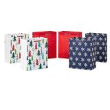 Hallmark 9' Christmas Gift Bags (6 Medium Bags, 3