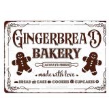 Gingerbread Bakery Metal Tin Sign Vintage Retro Po