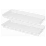 2 Pack Plastic Plant Saucer - Rectangular 30 inch,