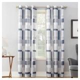 Valerie Blockade Geometric Blocks Navy 40 in. W x