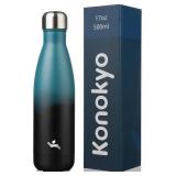 Konokyo Insulated Water Bottles,17oz Double Wall S