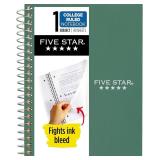 Five Star Spiral Notebook, 1 Subject, College Rule