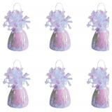 Beistle Metallic Wrapped Balloon Weight   6 Pack,