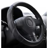 Elantrip Leather Steering Wheel Cover 15 1/2 to 16