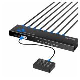 8 Port KVM Switch HDMI, 8 Computer Share 1 Monitor