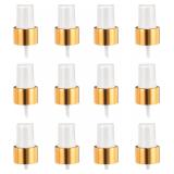 uxcell 12 Pcs Gold White Spray Top, 24/410 Fine Mi
