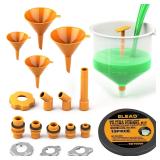 ELEAD No-Spill Coolant Funnel Kit - 19-Piece Radia