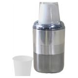 nu steel Triune Dixie Cup Modern Sleek Metal Compa