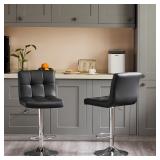 DUMOS Bar Stools Set of 2, 24 inch Counter Height