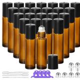 KEYWING 10ml Essential Oil Roller Bottles-24Pack