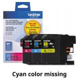 Brother LC1033PKS High Yield Ink Cartridge - Colou