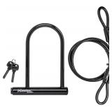 Master Lock 7.25' U Lock with Looped End Cable Bla