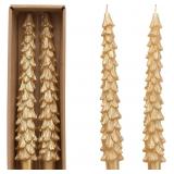 Creative Co-Op Unscented Tree Shaped Taper Candles