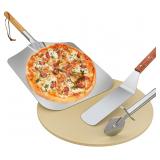 Onlyfire Pizza Tool Kits - Pizza Stone, Pizza Peel