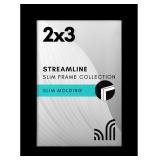 Americanflat 2x3 Picture Frame with Polished Cryst