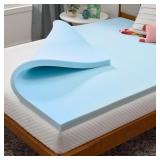 Linenspa 2 Inch Memory Foam Mattress Topper, Gel I