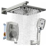 ELLO&ALLO Shower Faucet Set Mixing Valve and Trim