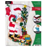Bucilla Hugs, Felt Applique Christmas Stocking Kit