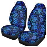 Hawaiian Hibiscus Front Seat Covers for Cars Truck