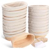 Gejoy 20 Sets Bread Proofing Baskets Bulk Shaped B
