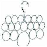 iDesign Axis Metal Loop Scarf Hanger, No Snag Clos