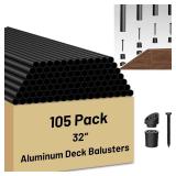 ZONEGRACE Pack of 105 32 Inch Aluminum Deck Handra