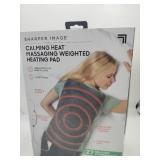 Sharper Image Calming Heat  Massaging Weighted Hea