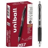 uni-ball 207 Retractable Gel Pens Medium Point, 0.