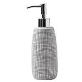 Cestino Lotion Dispenser Gray/White - Cassadecor
