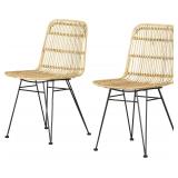 South Shore Furniture Rattan Dining Chair, Set of