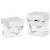American Greetings Square White Gift Boxes with Li