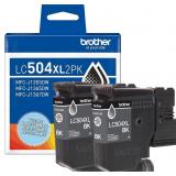 Brother Genuine LC504XL2PK Two (2) Pack High Yield