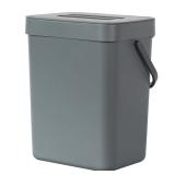 EKO Puro Wall-Mounted Trash Can with Lid, 1.32 Gal