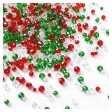 Christmas Crystal Beads,1000PCS Christmas Beads fo
