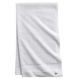 Lacoste Heritage Supima Cotton Bath Towel, White,