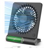 Small Desk Fan,Rechargeable USB Fan Battery Operat