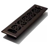 Decor Grates SPH212-RB Scroll Plated Register, 2'