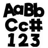 Carson Dellosa 219-Piece Black Cutout Letters, 4'