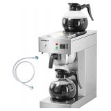 NUPANT 12-Cup Commercial Coffee Maker with Water L