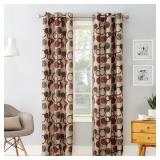 No. 918 Celestial Geometric Print Grommet Curtain