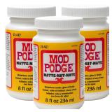 Mod Podge Waterbase Sealer, 8 oz (Pack of 3) Matte