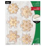 Bucilla Felt Applique 6 Piece Ornament Making Kit,