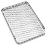 Large Set Baking Sheet and Cooling Rack Set, Bastw