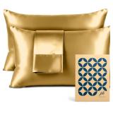 Pure Bedding Satin Pillowcase 2 Pack - King Size (