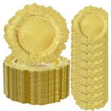 ejonirinjonir 50pcs Gold Charger Plates,13 Inch Ch