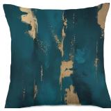 Luxurious Dark Blue, turquoise, Green Teal with Sp