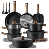 CAROTE Nonstick Kitchen Cookware Sets, Non stick P